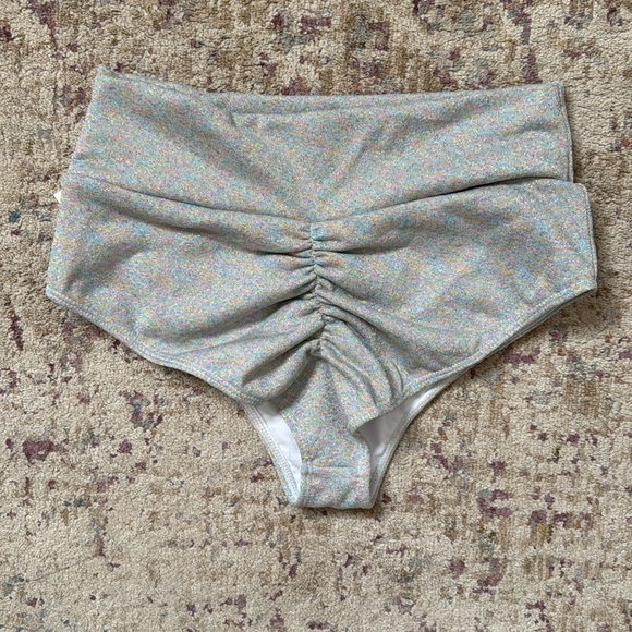 Montce Disco Sparkle Added Coverage High Rise Bikini Bottom - Picture 4 of 5